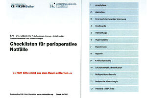 Checkliste für perioperative Notfälle