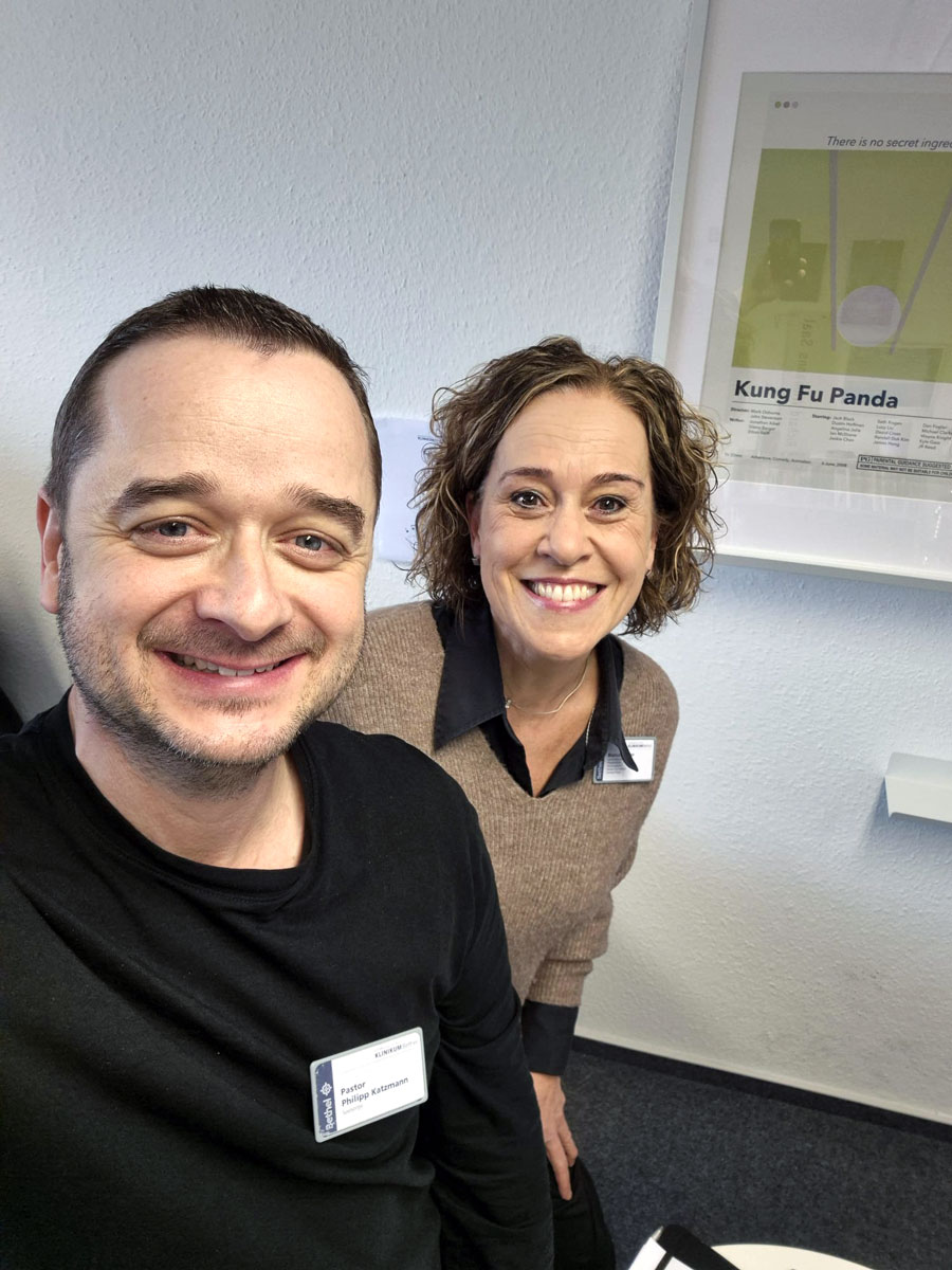 Selfie mit Philipp Katzmann und Bianca Michler.